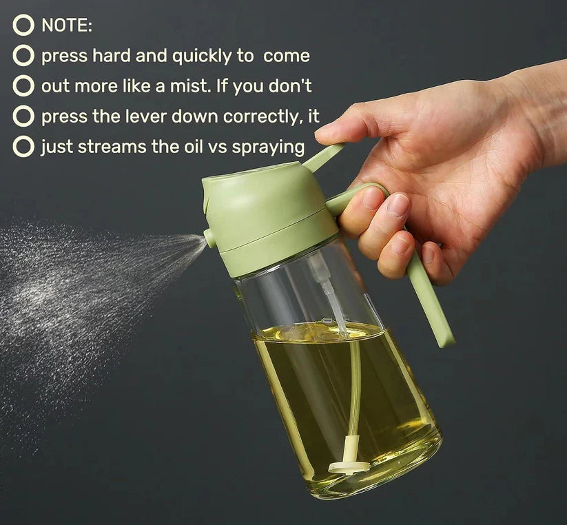 2 in 1 Oil Sprayer and Oil Dispenser - 500 ML
