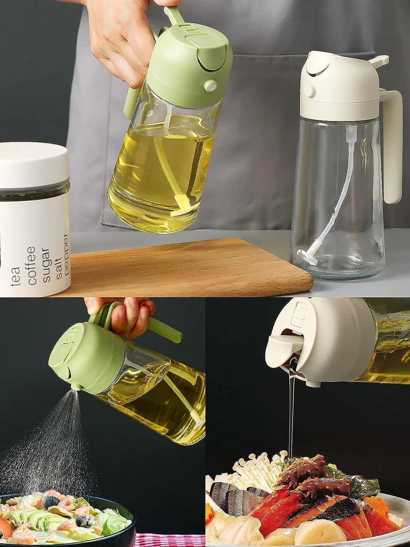 2 in 1 Oil Sprayer and Oil Dispenser - 500 ML