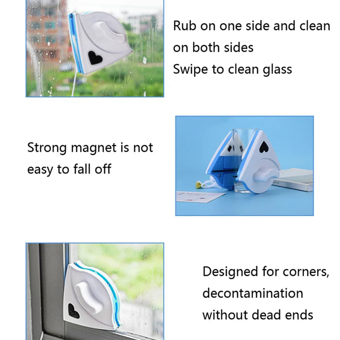 Double face glass cleaner, Magnetic Window Cleaner