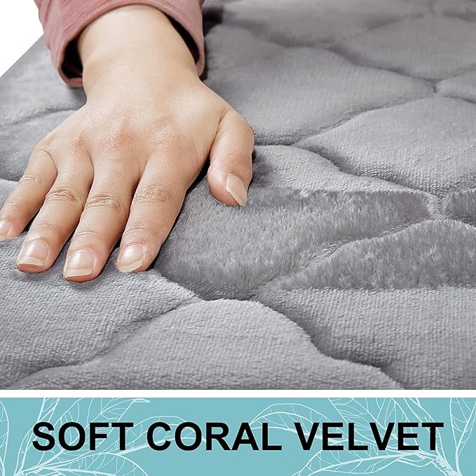 Super Water Absorbent Bath Mats for Bathroom/Machine Washable Bath Rugs