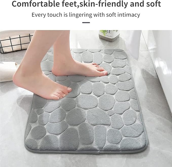 Super Water Absorbent Bath Mats for Bathroom/Machine Washable Bath Rugs