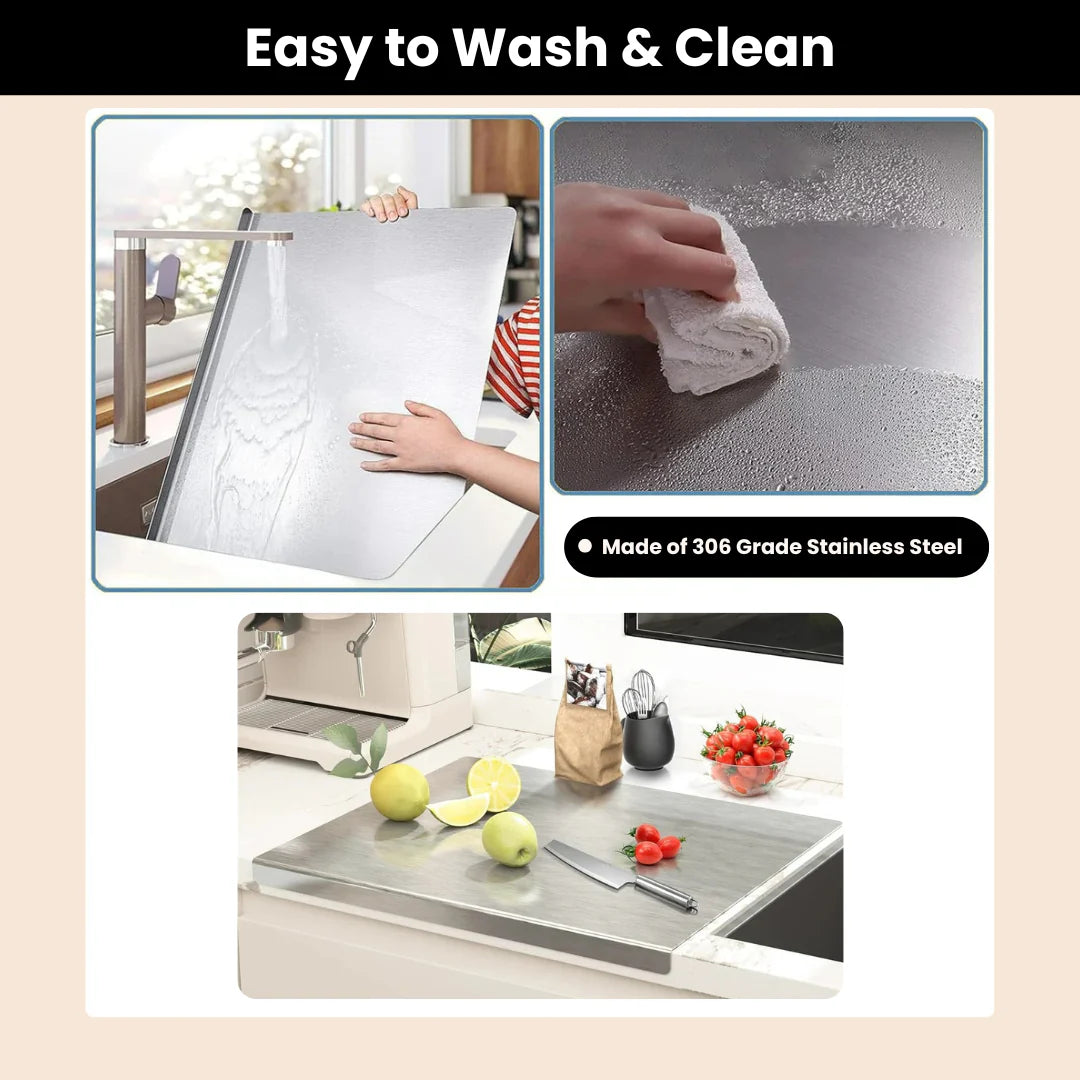 Stainless Steel Chopping Board (40x38cm)