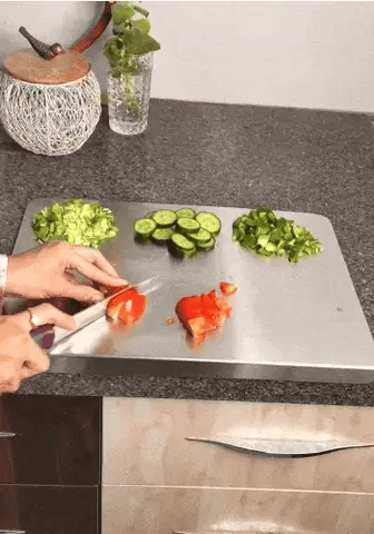 Stainless Steel Chopping Board (40x38cm)