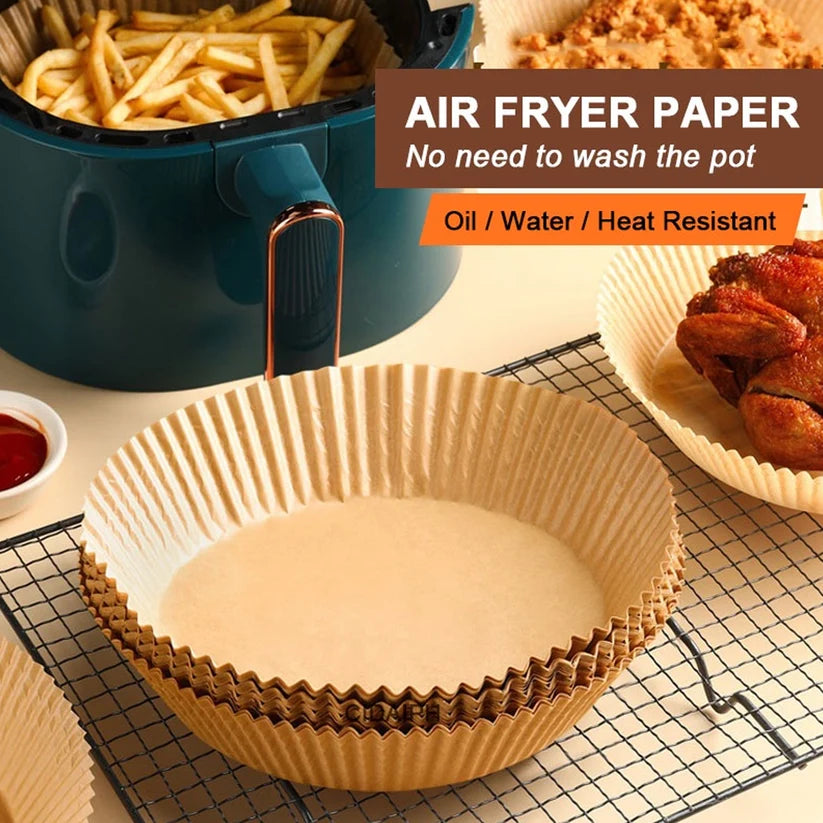 Air Fryer Disposable Standard Paper Liners - 50 Pcs