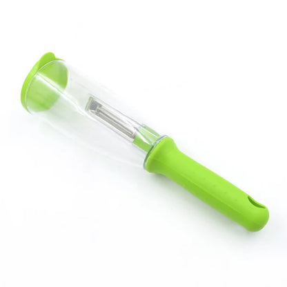 Kitchen Smart Multifunctional Stainless Steel Blade Fruits And Vegetables Peeler with ABS Container