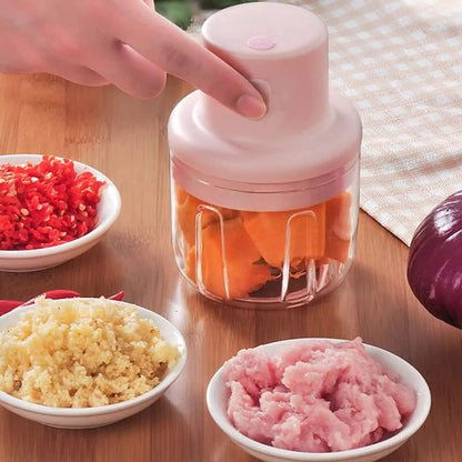 Electric Mini Garlic Chopper – USB Rechargeable 250ml
