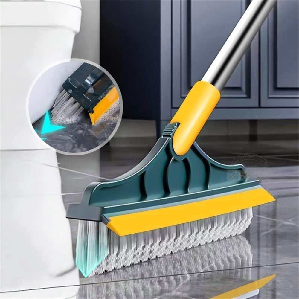 2-IN-1 FLOOR CLEANER BRUSH WITH LONG HANDLE 120 ROTATING