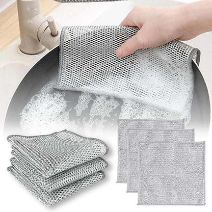 Double Layer Multipurpose Non-Scratch Dish Wash Cloth | BUY 5 GET 5 FREE