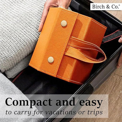 Sunglasses Organizer - Sunglass Case - Glasses Box - Specs Box - Goggles Holder - Eyewear shades Organiser, Leather Finish, Soft Velvet Lining, Travel-Friendly, Safe Hanging Straps