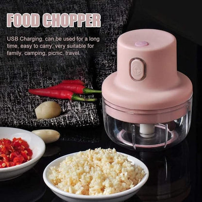 Electric Mini Garlic Chopper – USB Rechargeable 250ml