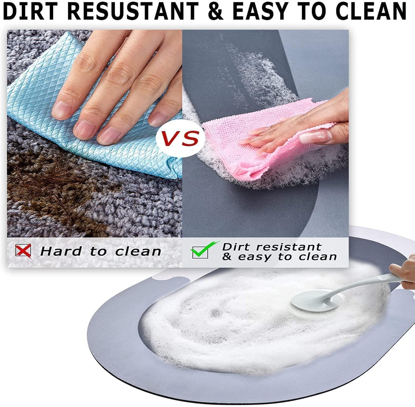 Quick Drying Water Soak Bathroom Mat & Water Absorbent Door Mat, Floor Mat | BUY 1 GET 1 FREE