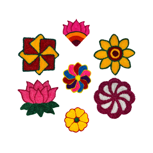 Fur Rangoli Mat